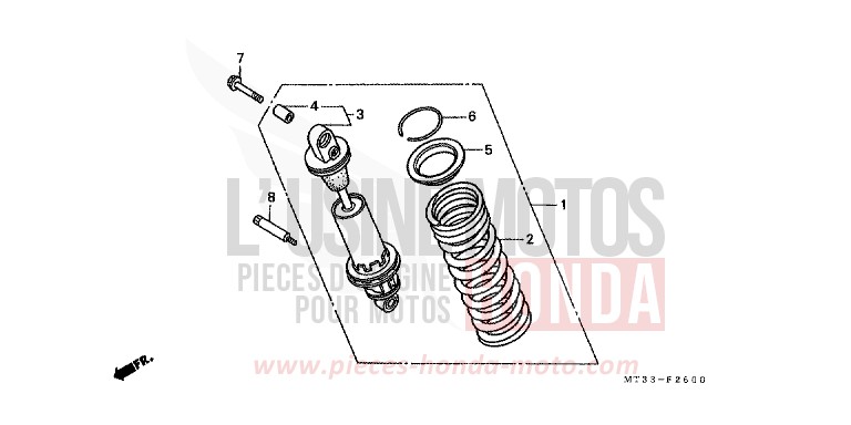 KISSEN, HINTEN von Pan-European ABS SCHWARZ-Z (NH1ZD) von 1992